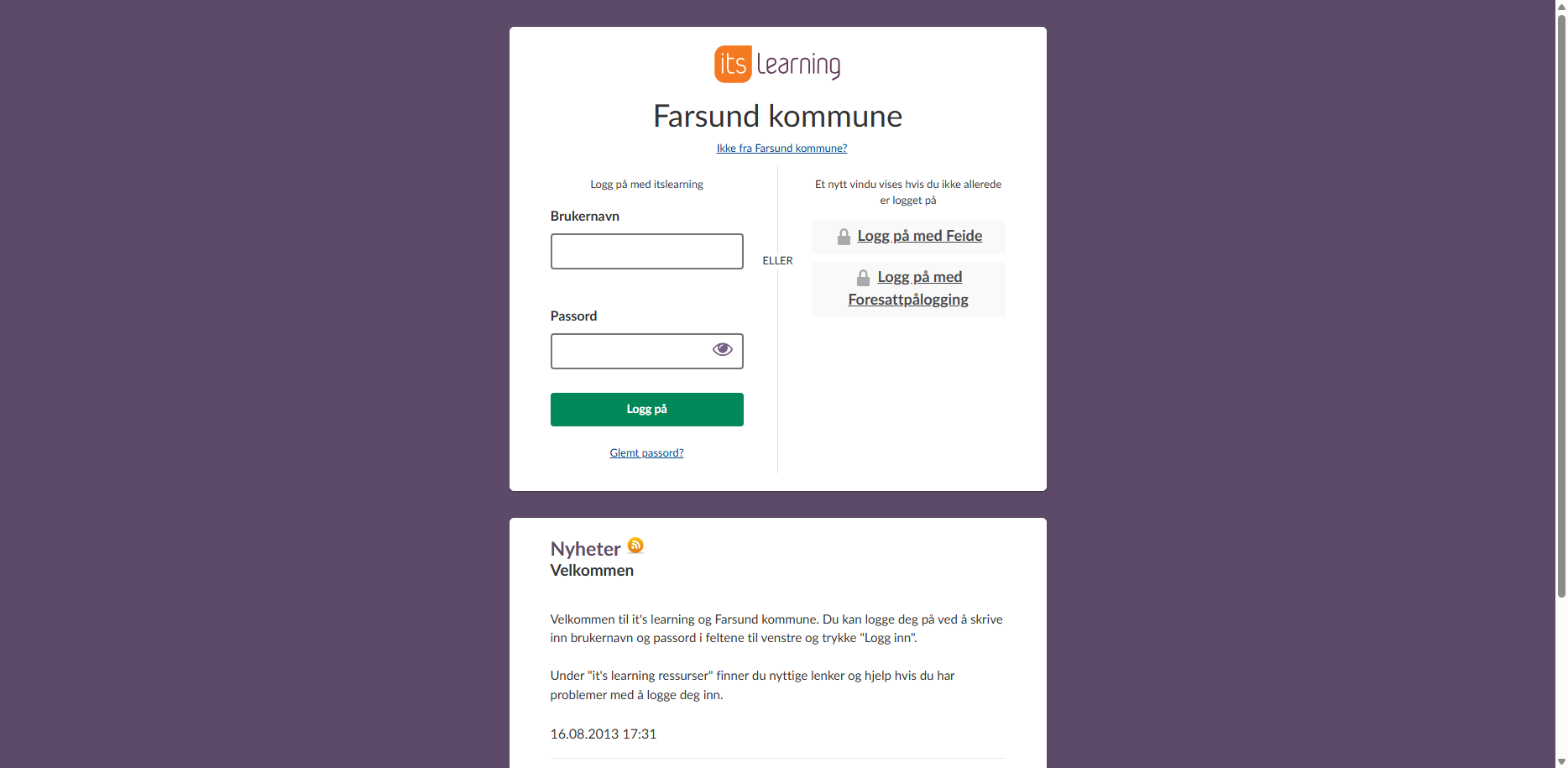 itslearning Farsund kommune