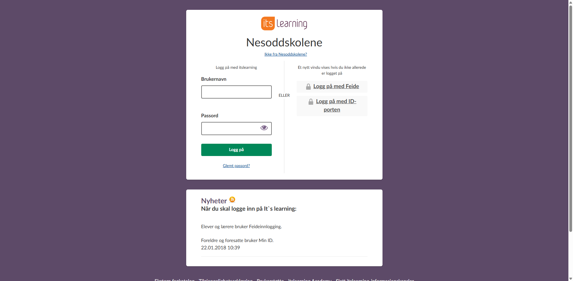 itsLearning Nesodden