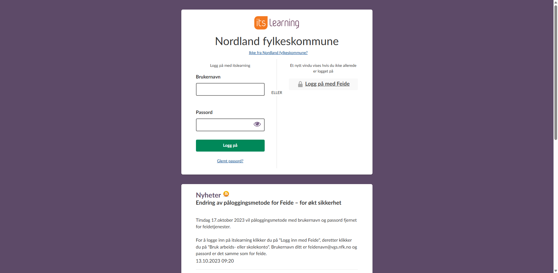 Rogaland fylkeskommune itslearning